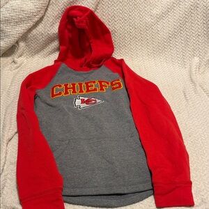 Fanatics Men’s medium red and Gray Chiefs Hoodie
